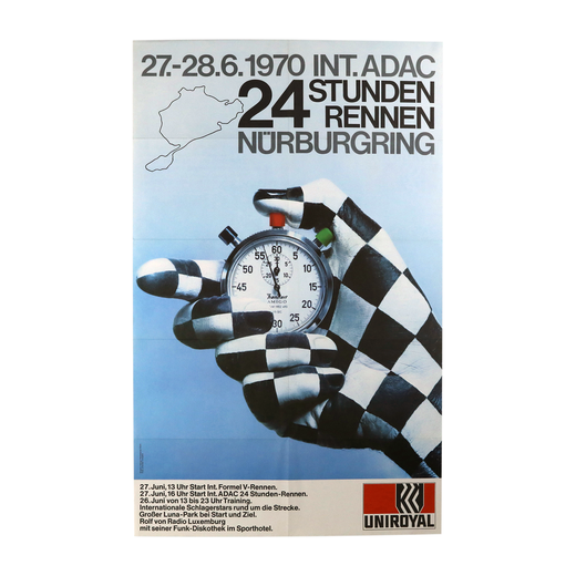 オリジナルポスター / INT.ADAC 24 STUNDEN RENNEN 1970 