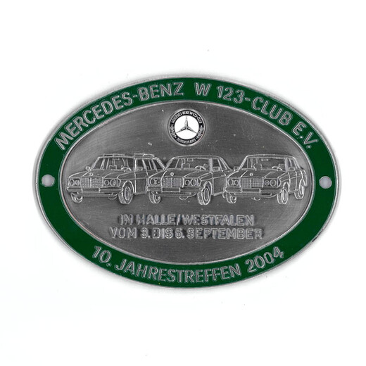 2004 Mercedes-Benz W123 CLUB Car Badge