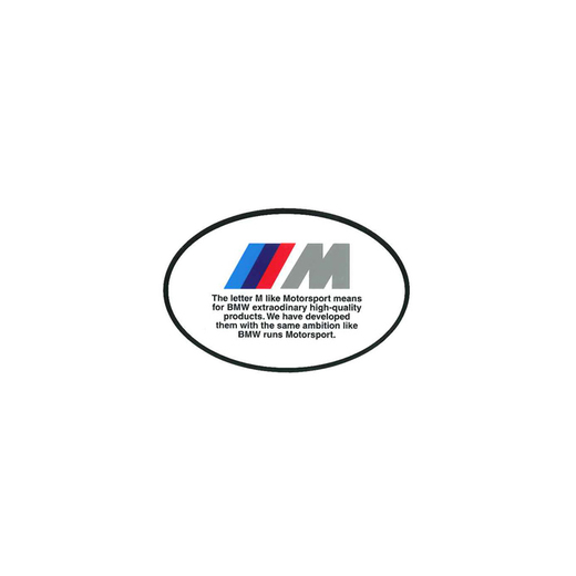 BMW M オーバルステッカー