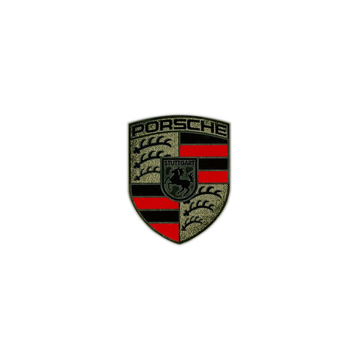 PORSCHE クレスト アルミステッカー