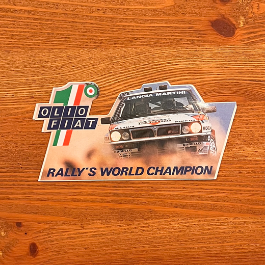OLIO FIAT RARRY'S WORLD CHAMPION ステッカー