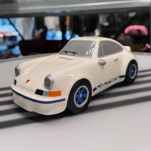 Porsche 911 貯金箱 / White - Blue