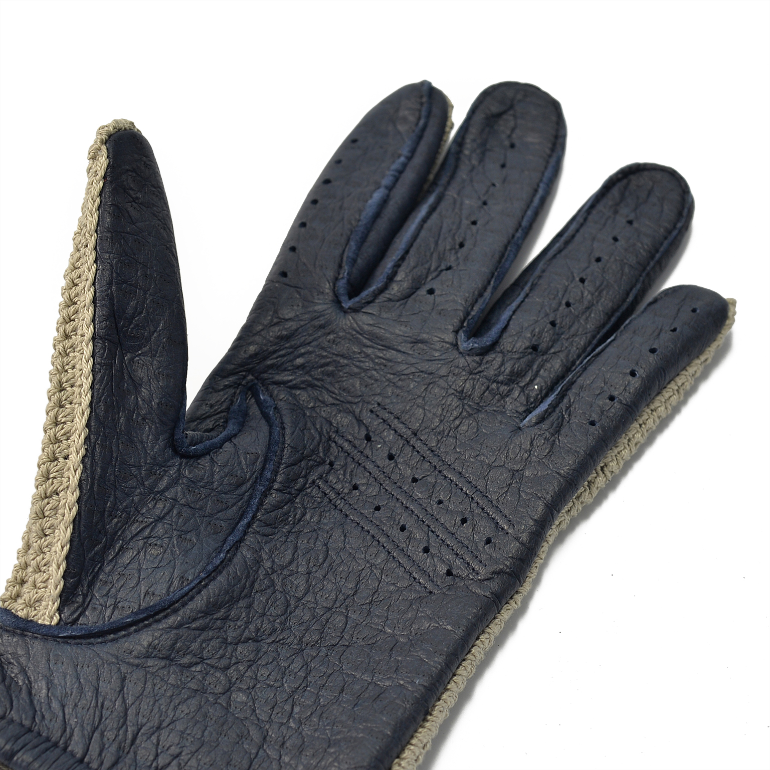 DENTS（デンツ）Driving Glove ペッカリークロシェット - Cork ｜ LE 