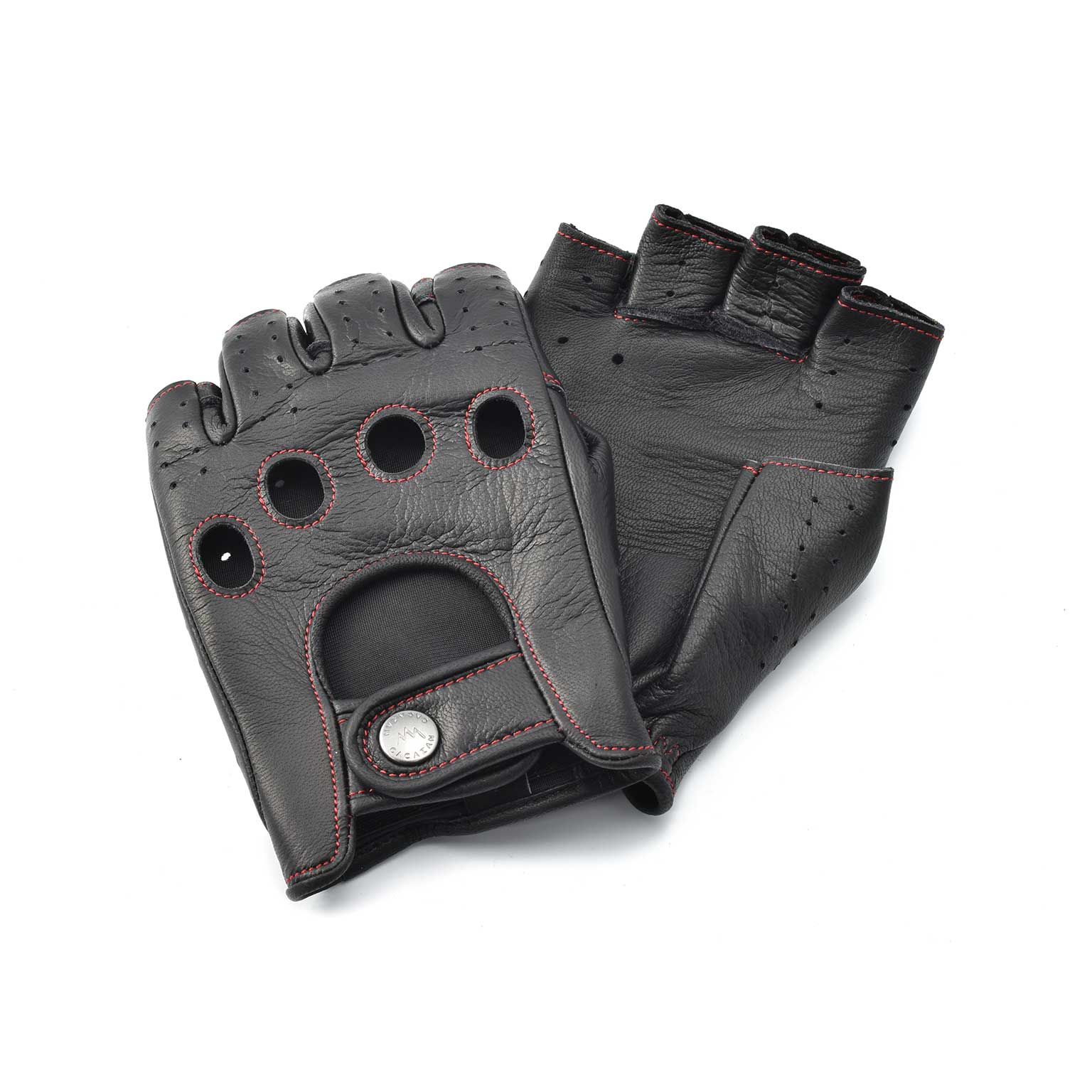 CACAZAN（カカザン）Driving Gloves / DDR-040 Black(Redステッチ) ｜ LE GARAGE