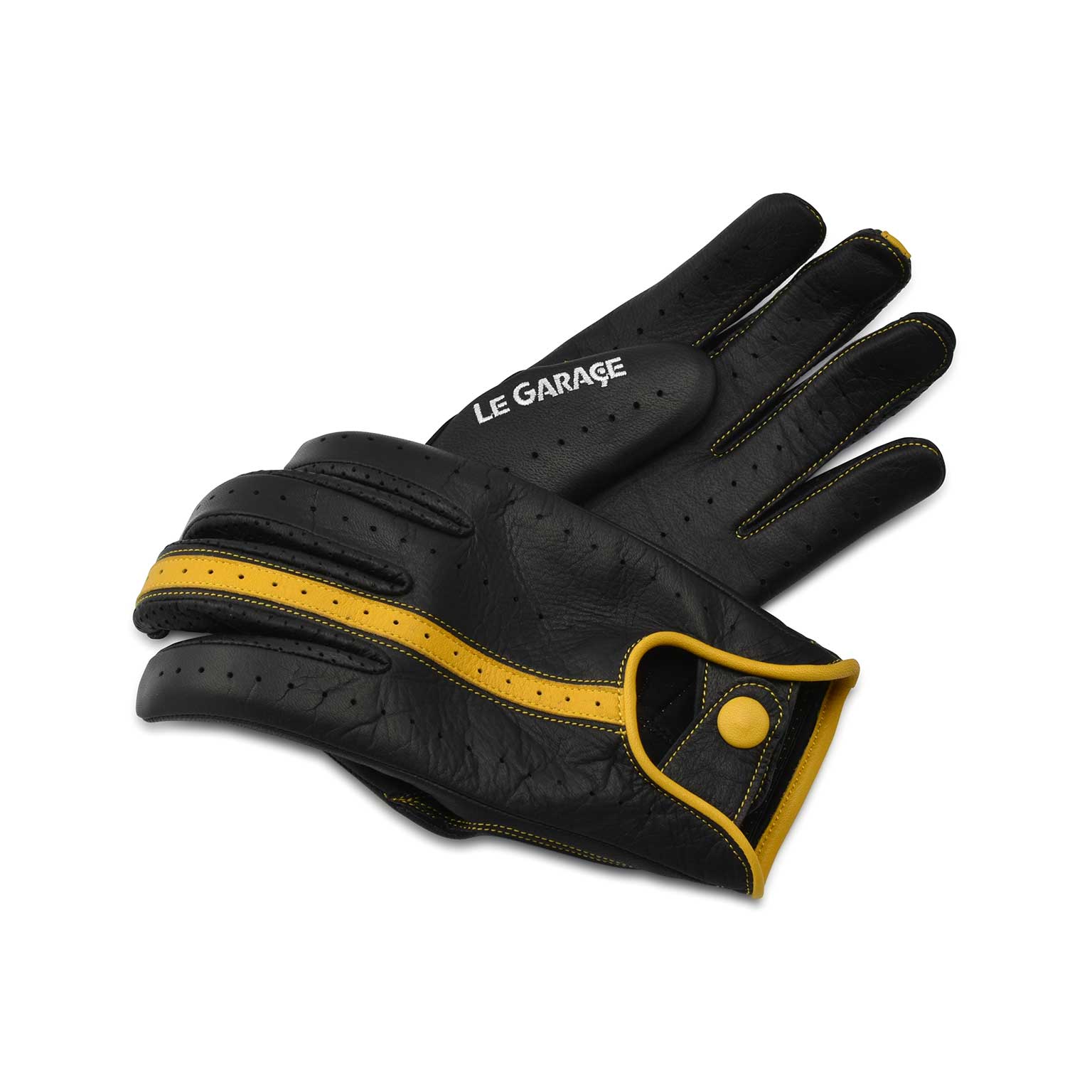 Cacazan カカザン ドライビンググローブ ル ガラージュモデル Black Yellow Le Garage