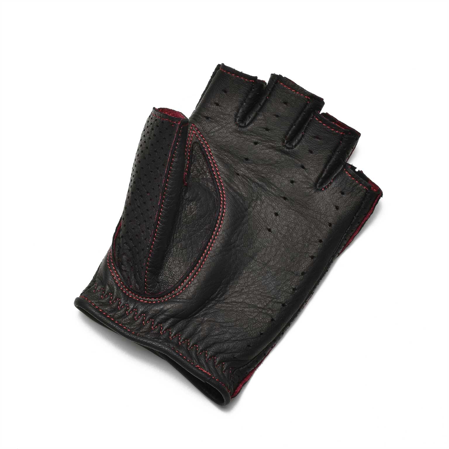 Driving Gloves / DDR-070 Black(Redステッチ)イメージ1