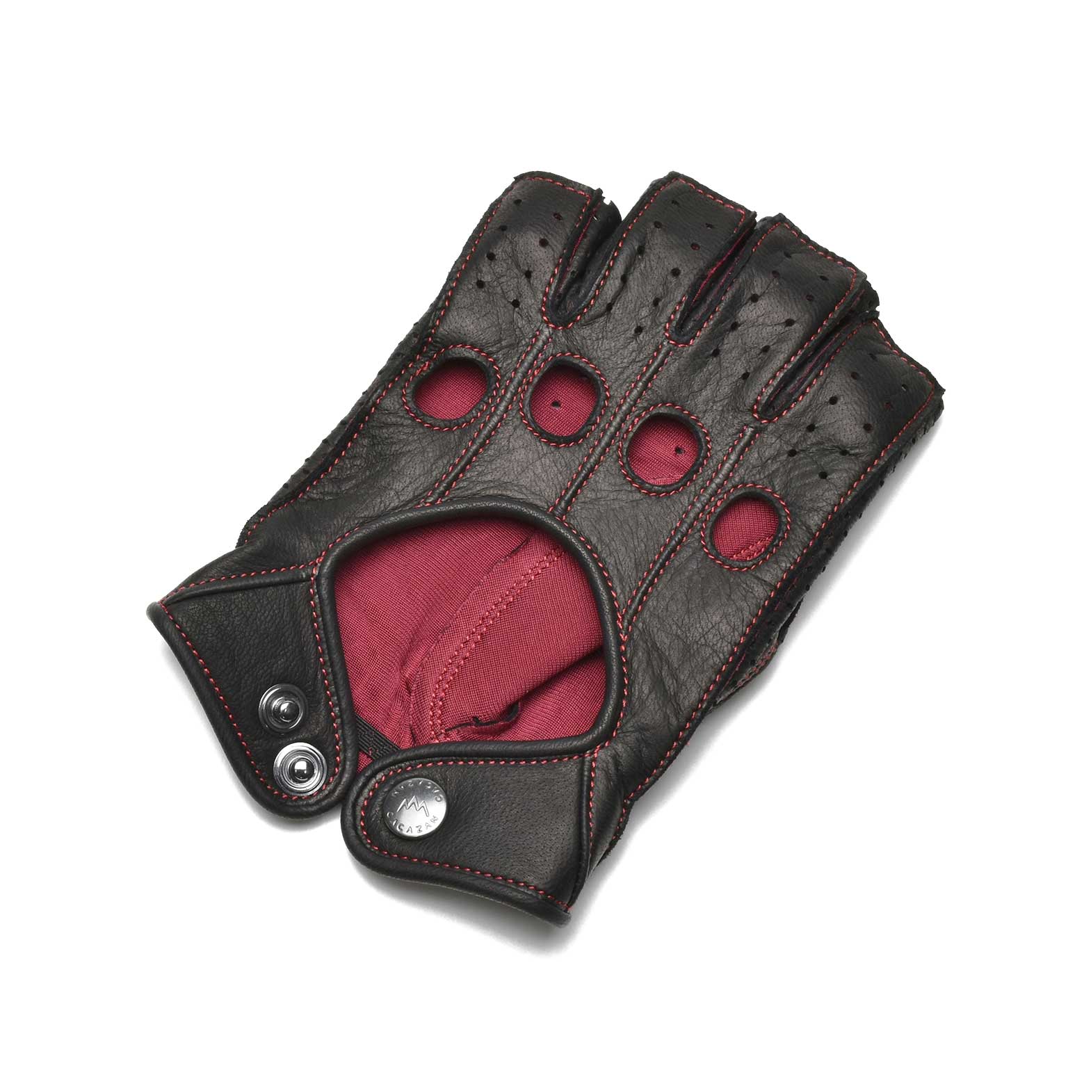 Driving Gloves / DDR-070 Black(Redステッチ)イメージ2