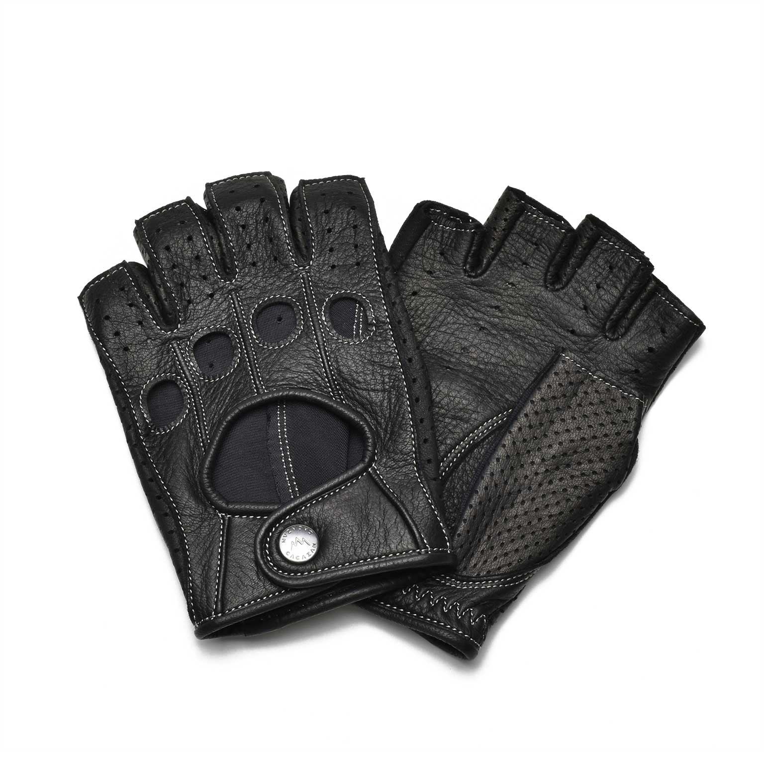 Driving Gloves / DDR-070 Black/Silverステッチイメージ0