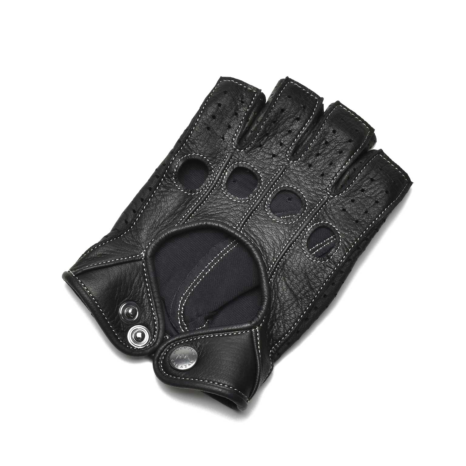 Driving Gloves / DDR-070 Black/Silverステッチイメージ2