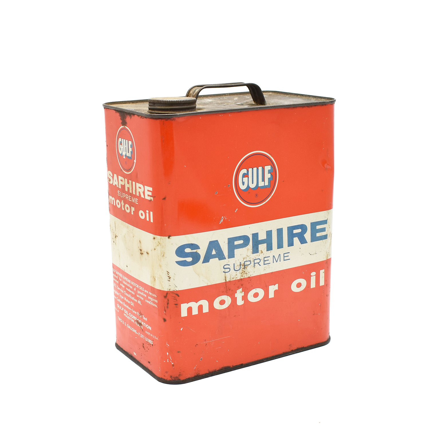 オイル缶 / Gulf SAPHIRE SUPREME motor oilイメージ3