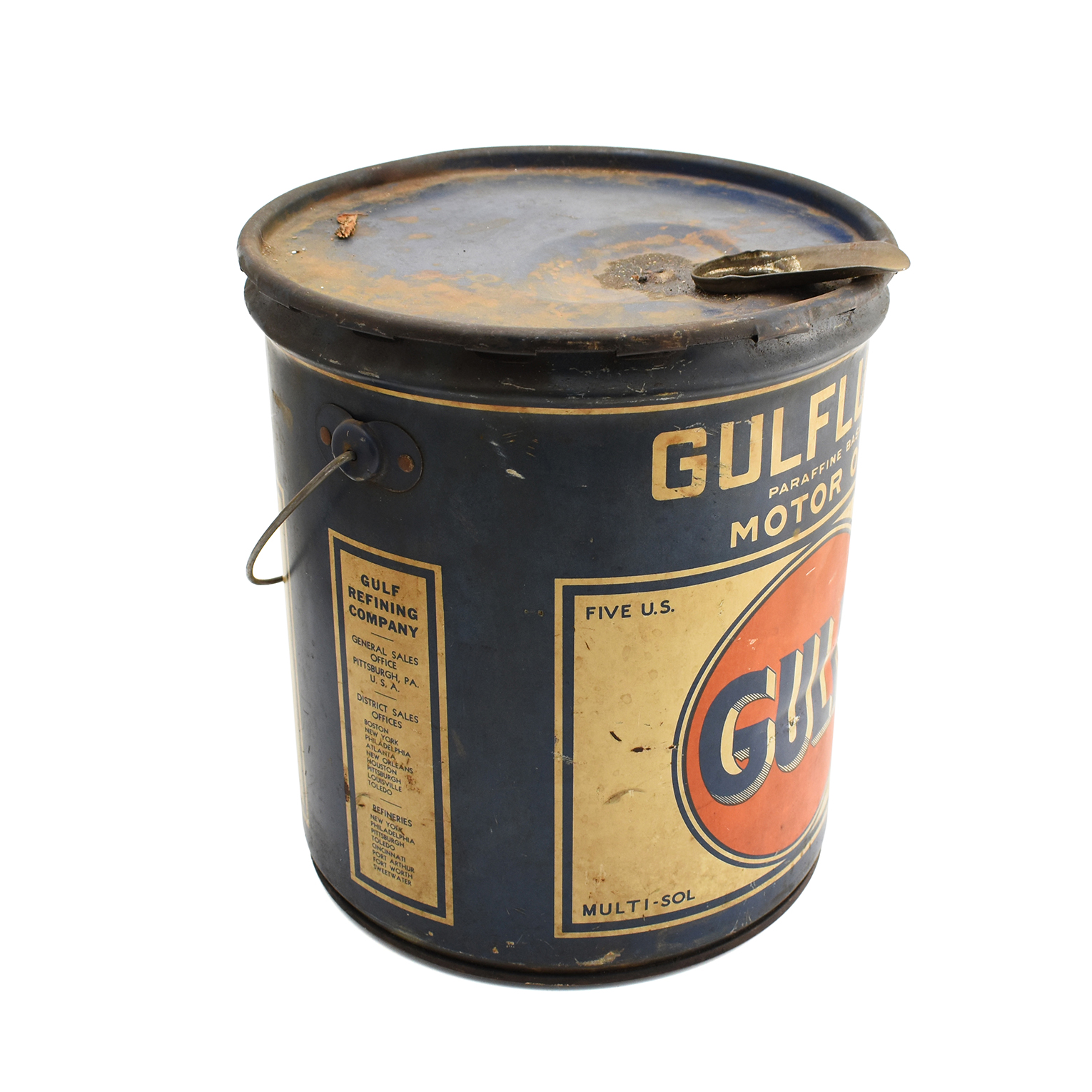 オイル缶 / Gulf GULFLUBE MOTOR OILイメージ2