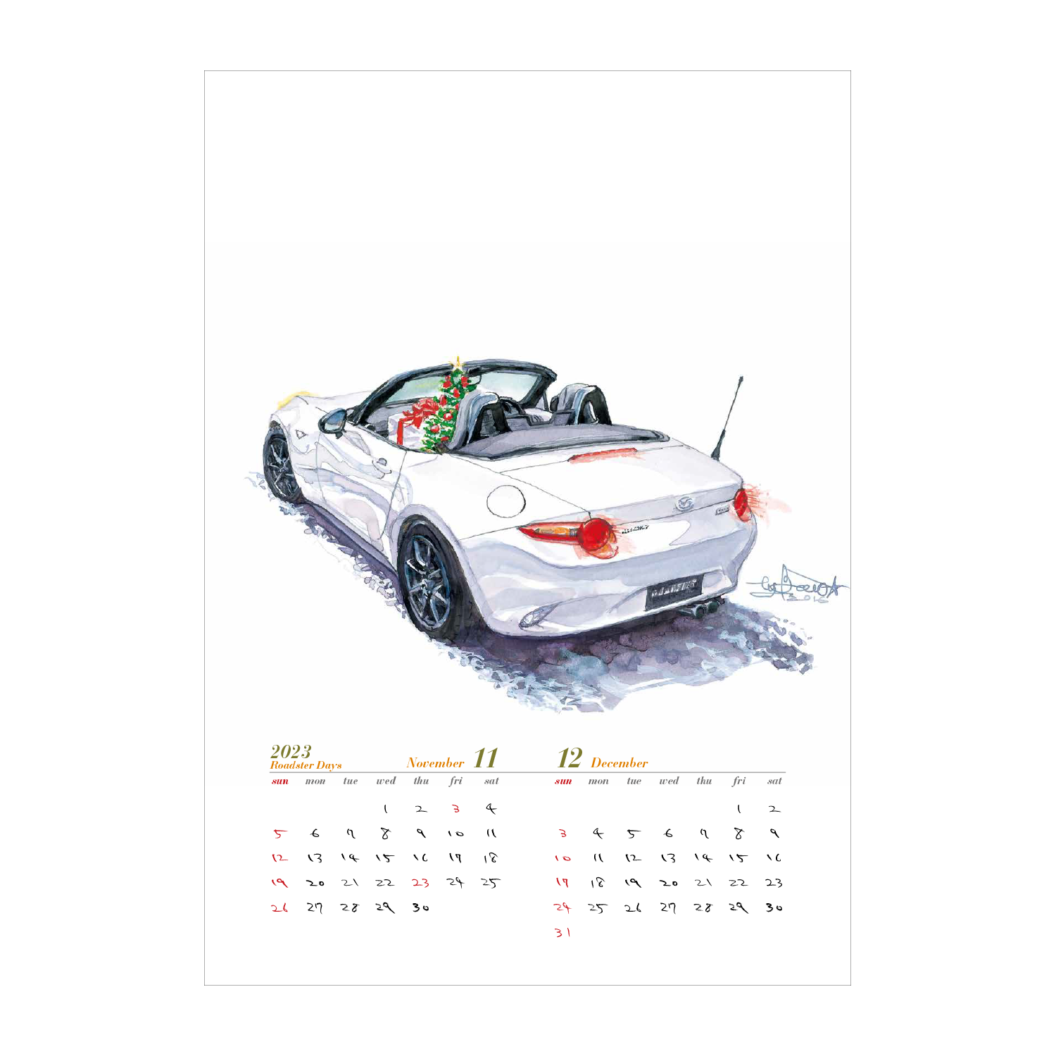 カレンダー / Roadster Days 2023イメージ3