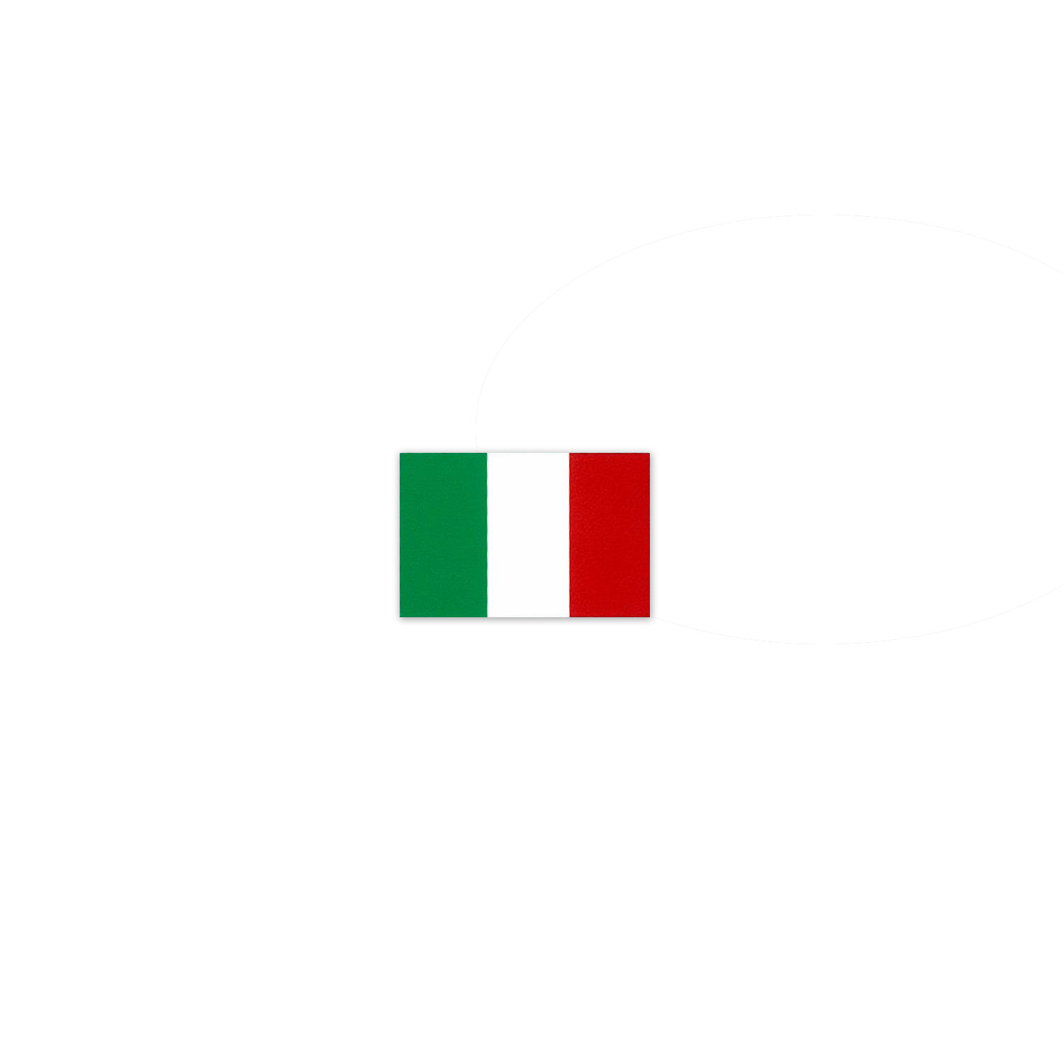 イタリア国旗 ステッカー Mイメージ0