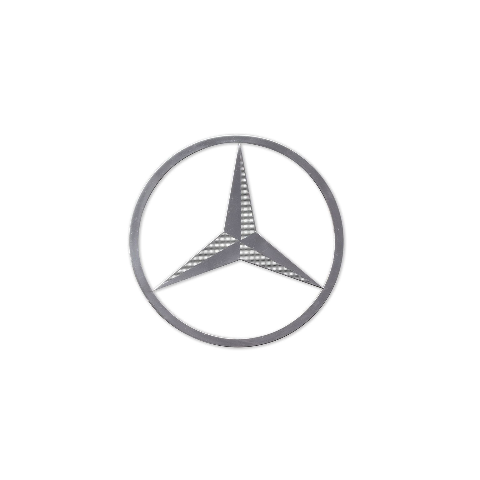 Mercedes-Benz スリーポインテッドスター アルミステッカーイメージ0
