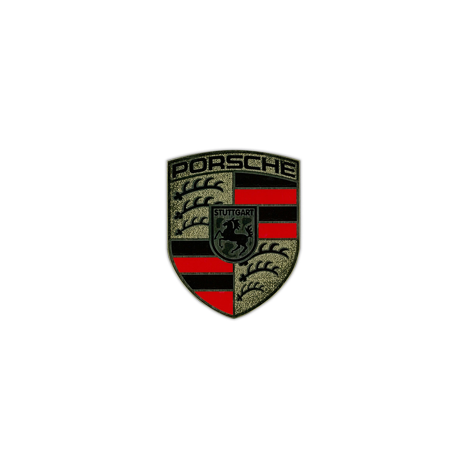 PORSCHE クレスト アルミステッカー ｜ LE GARAGE