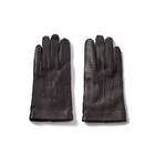 Peccary Leather Gloves - Blackサムネイル0