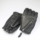 Bike Gloves / ZZR-055 Black/Blackステッチサムネイル0