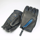 Bike Gloves / ZZR-055 Black/Blueステッチサムネイル0